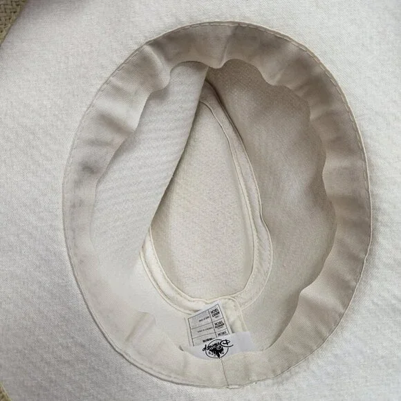 Disney Wicker Straw Fedora Hat Mickey Mouse Icon Band 58cm - Picture 8 of 10